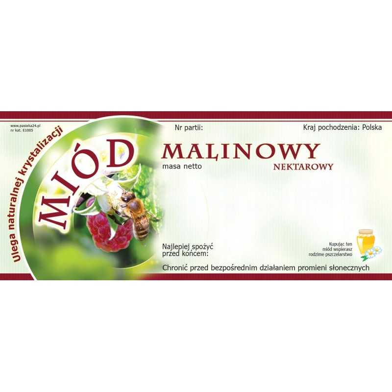 Aviečių medaus etiketės (100 vnt) - E1005 raštas