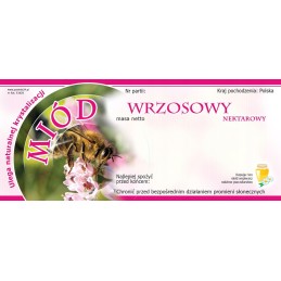 Viržių medaus etiketės 116x50 (100 vnt) - e1028