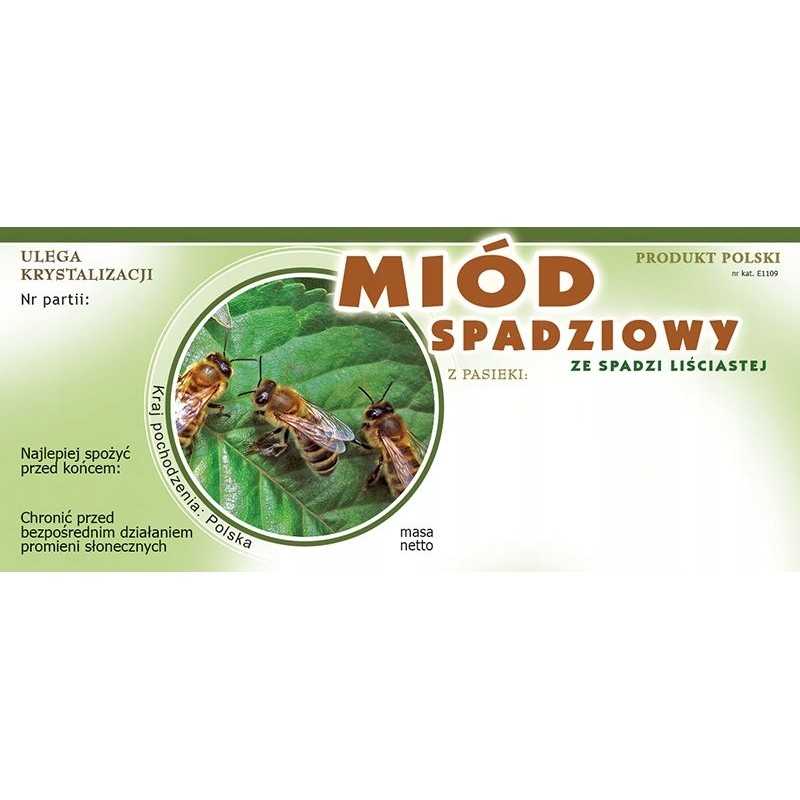 Lipčiaus medaus etiketės - e1109