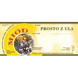 Medaus etiketės tiesiai iš avilio (100 vnt) - E90 raštas