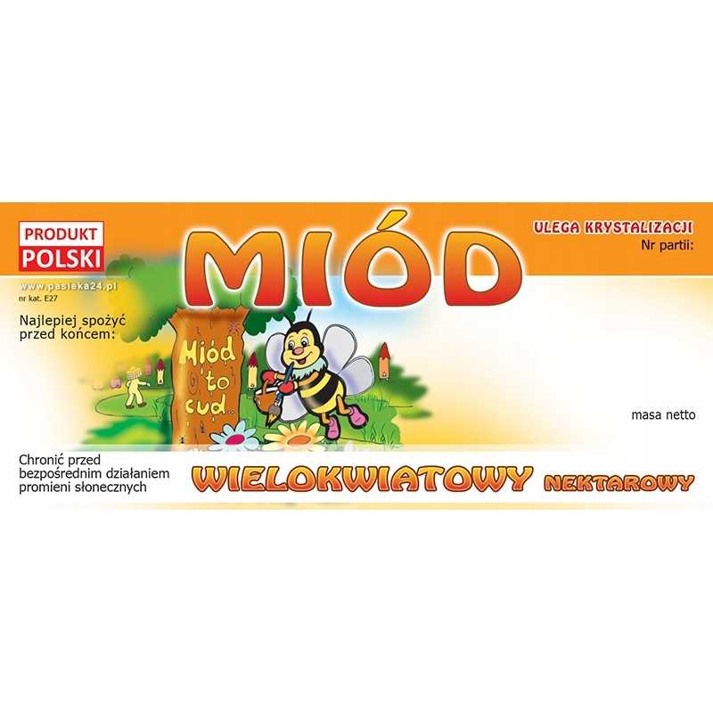 Etiketės daugiažiedžiui medui (100 vnt) - e27 raštas