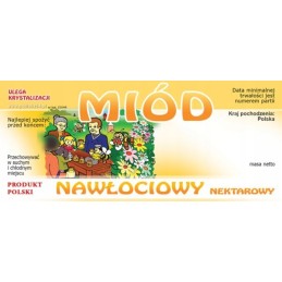 Etiketės auksašakių medui (100 vnt) - E1044 raštas