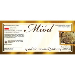 Lipčiaus ir nektarinio medaus etiketės (100 vnt) -e83