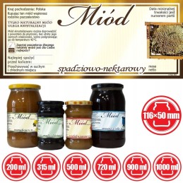 Lipčiaus ir nektarinio medaus etiketės (100 vnt) -e83