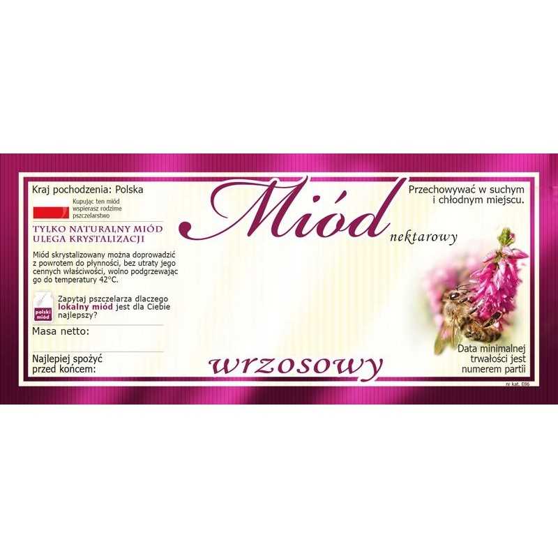 Etiketės viržių medui (100 vnt) - modelis E86