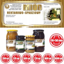 Nektaro ir lipčiaus medaus etiketės – modelis e1239