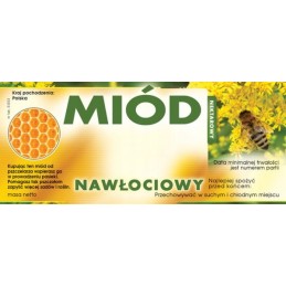 Etiketės auksarankio medui (100 vnt) - E1033 raštas