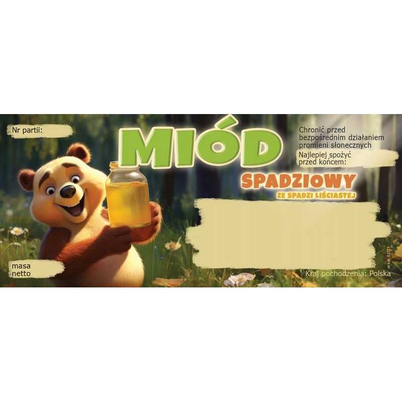 Lapuočių lipčiaus etiketės (100 vnt) - raštas E1372