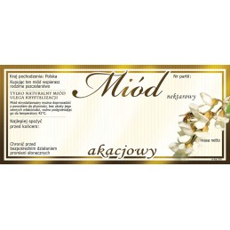 Etiketės akacijų medui (100 vnt) - raštas E76