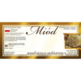 Lipčiaus ir nektarinio medaus etiketės (100 vnt)-e83