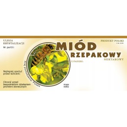 Etiketės rapsų medui (100 vnt) - raštas E1103