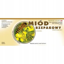 Etiketės rapsų medui (100 vnt) - raštas E1103