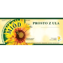 Medaus etiketės tiesiai iš avilio (100 vnt) - E91 raštas