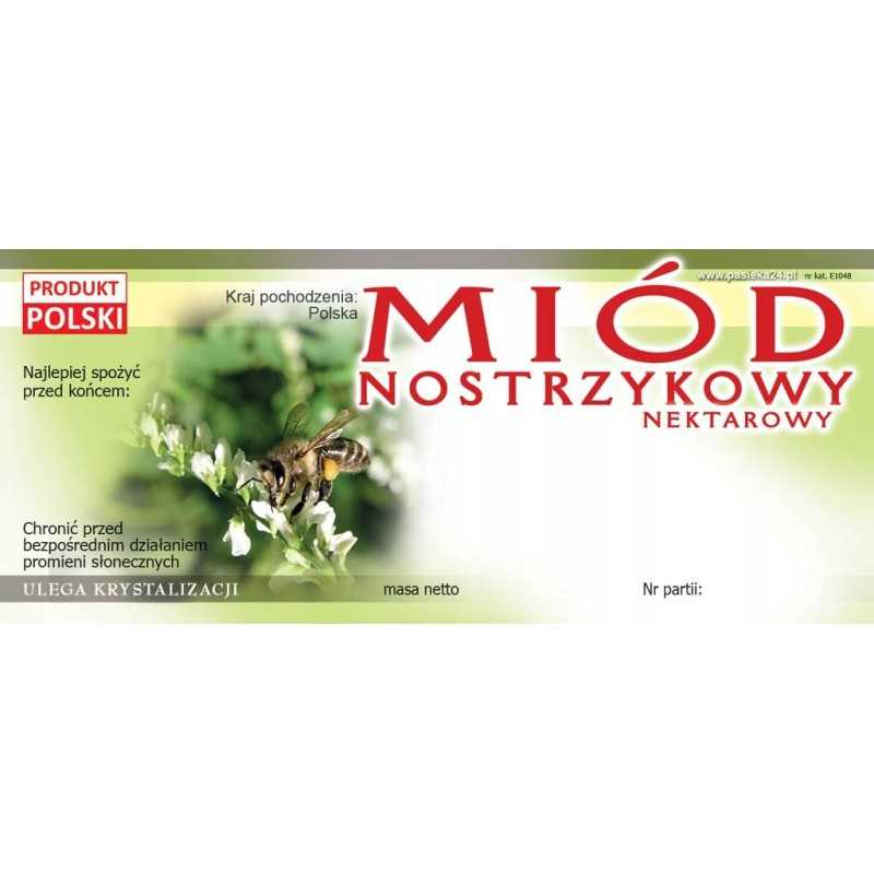 Etiketės melilo medui (100 vnt) - E1048 raštas