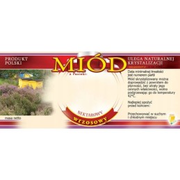 Etiketės viržių medui (100 vnt) - modelis E1038