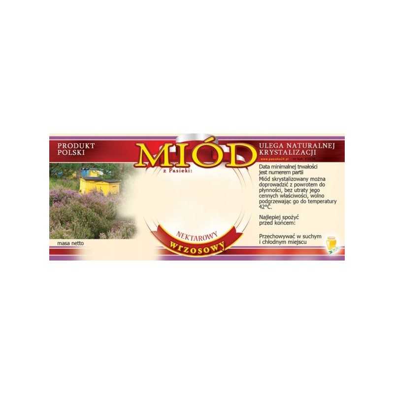 Etiketės viržių medui (100 vnt) - modelis E1038