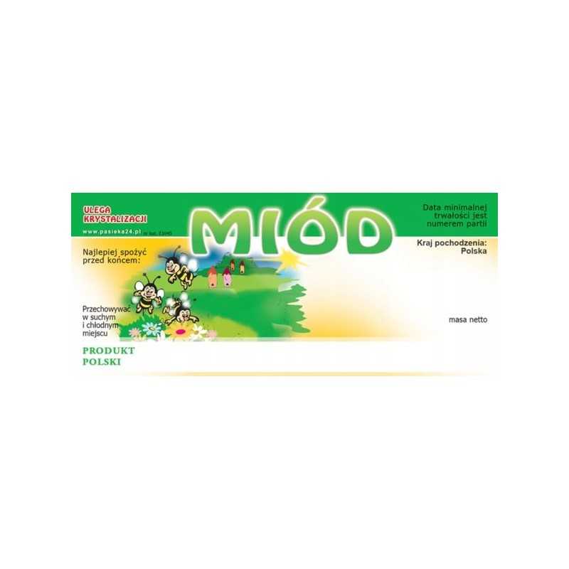 Medaus etiketės - universalios (100 vnt.), E1045 raštas