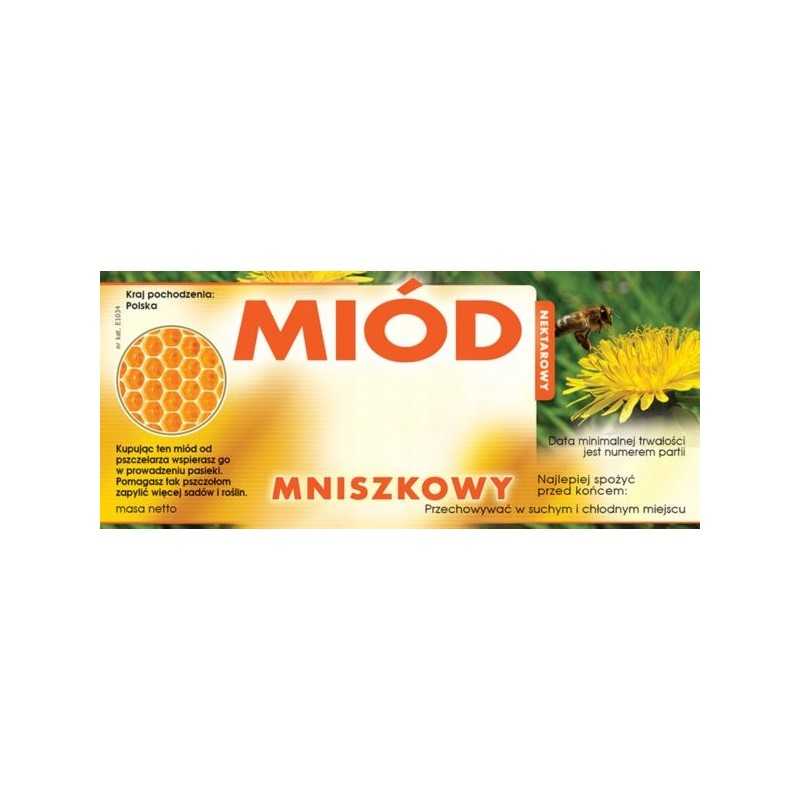 Kiaulpienių medaus etiketės (100 vnt) - modelis E1034