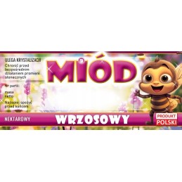 Etiketės viržių medui (100 vnt) - modelis E422