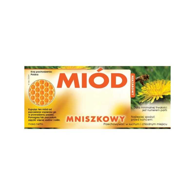 Kiaulpienių medaus etiketės (100 vnt) - modelis E1034