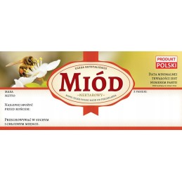 Medaus etiketės tiesiai iš avilio (100 vnt) - e1262