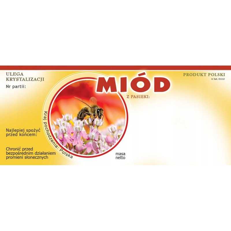 Universalios medaus etiketės (100 vnt) - modelis E1112