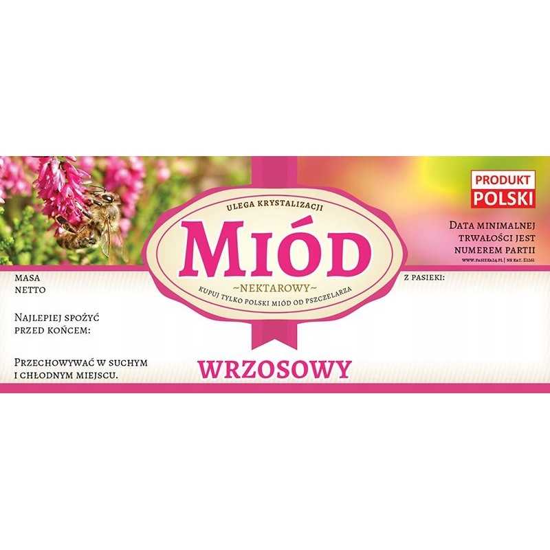 Viržių medaus etiketės (100 vnt) - e1261