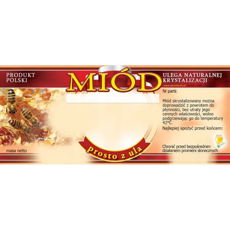 Medaus etikečių pakuotė - universali (100 vnt) e59