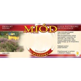 Etiketės viržių medui (100 vnt) - modelis E1038