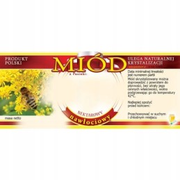 Etiketės auksašakių medui (100 vnt) - E1039 raštas