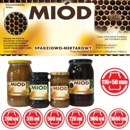 Lipčiaus-nektaro medaus etiketės – modelis e1227