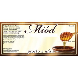 Medaus etiketės tiesiai iš avilio (100 vnt) - E88 raštas