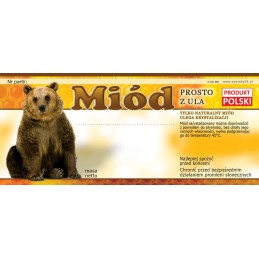 Medaus etiketės - universalios (100 vnt) - E60 raštas