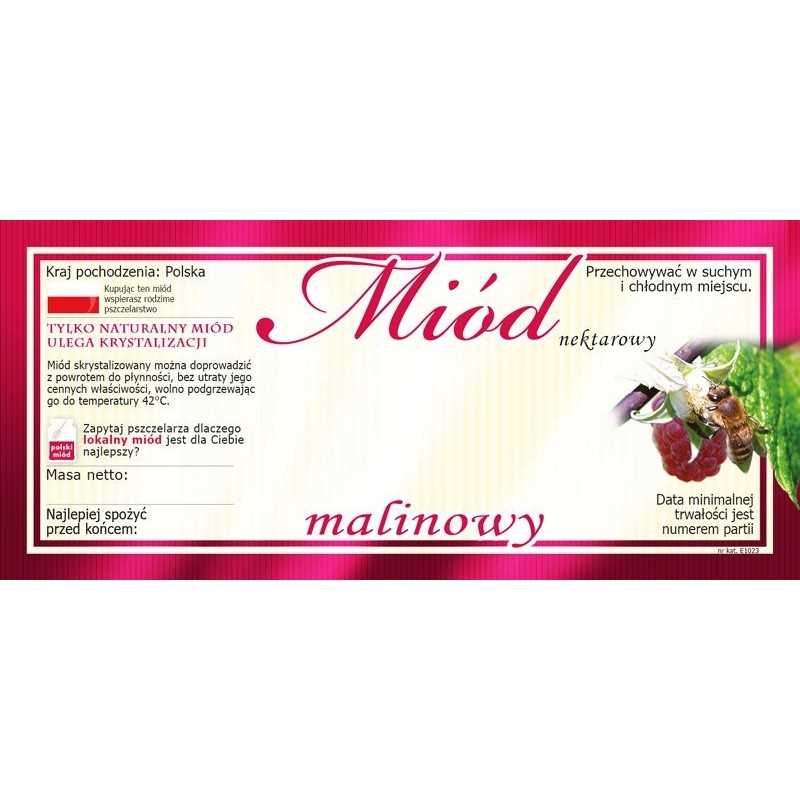 Aviečių medaus etiketės 116x50 (100 vnt) - e1023