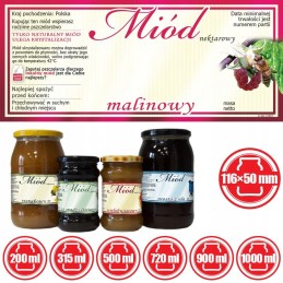 Aviečių medaus etiketės 116x50 (100 vnt) - e1023