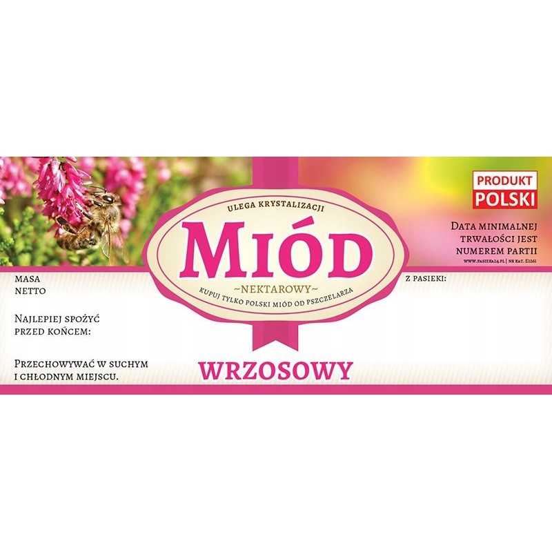 Viržių medaus etiketės (100 vnt) - e1261