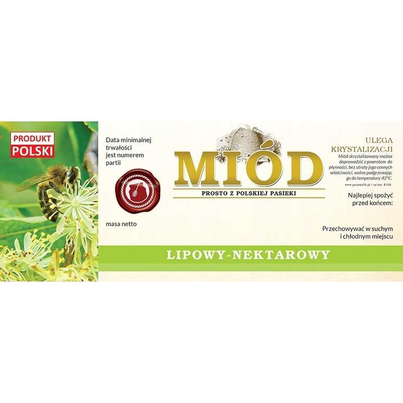 Etikečių pakuotė liepų medui 154x60 (100 vnt.)