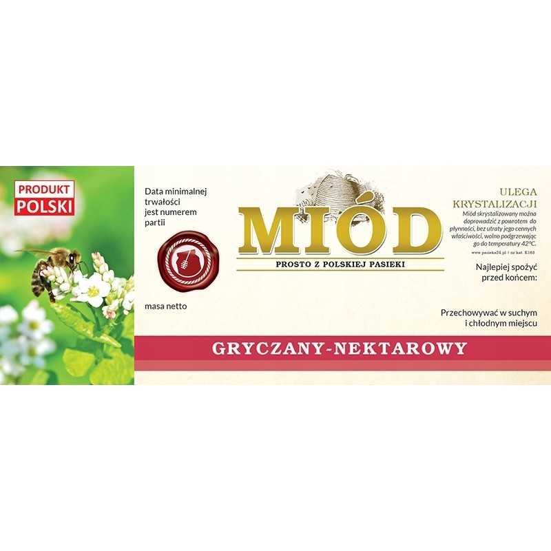 Pakelis grikių medaus etikečių 154x60 (100 vnt.)