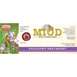 Faceliumo medaus etikečių pakuotė 154x60 (100 vnt.)