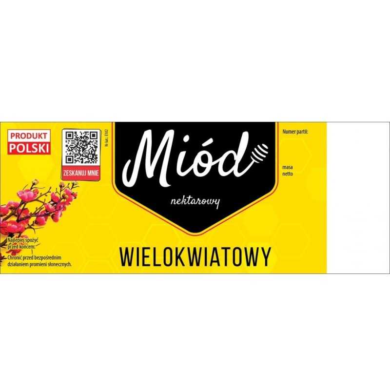 Pakuotė didelių etikečių daugiažiedžiui medui (100 vnt) - raštas E182