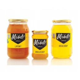 Pakuotė didelių etikečių akacijų medui (100 vnt) - raštas E182