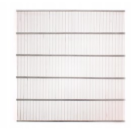 Horizontalios metalinės pertvaros grotelės 375 x 475 mm