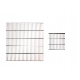 Horizontalios metalinės pertvaros grotelės 375 x 475 mm