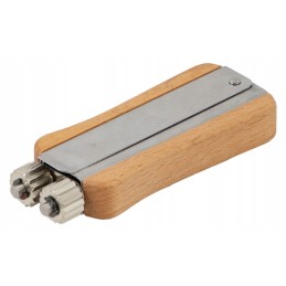 vielos įtempiklis su medine rankena