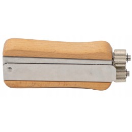 vielos įtempiklis su medine rankena