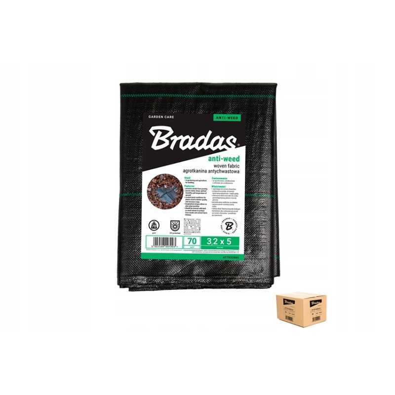 Agrotekstilė agrotekstilė nuo piktžolių pp juoda UV / 70g / 2,0 x 5 m