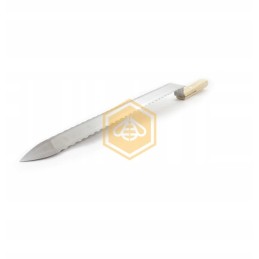 ilgas bitininkystės peilis – dantytas iš abiejų pusių