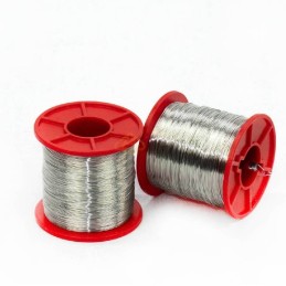 Viela bičių rėmams, 0,5 mm storio, ritės svoris 250 g, nerūdijantis