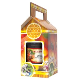 Dekoratyvinė dėžutė 1 indeliui medaus 900 ml 10 vnt p1b