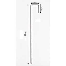Tvirtinimo kaiščiai 16 cm 100 vnt metalo 'l'